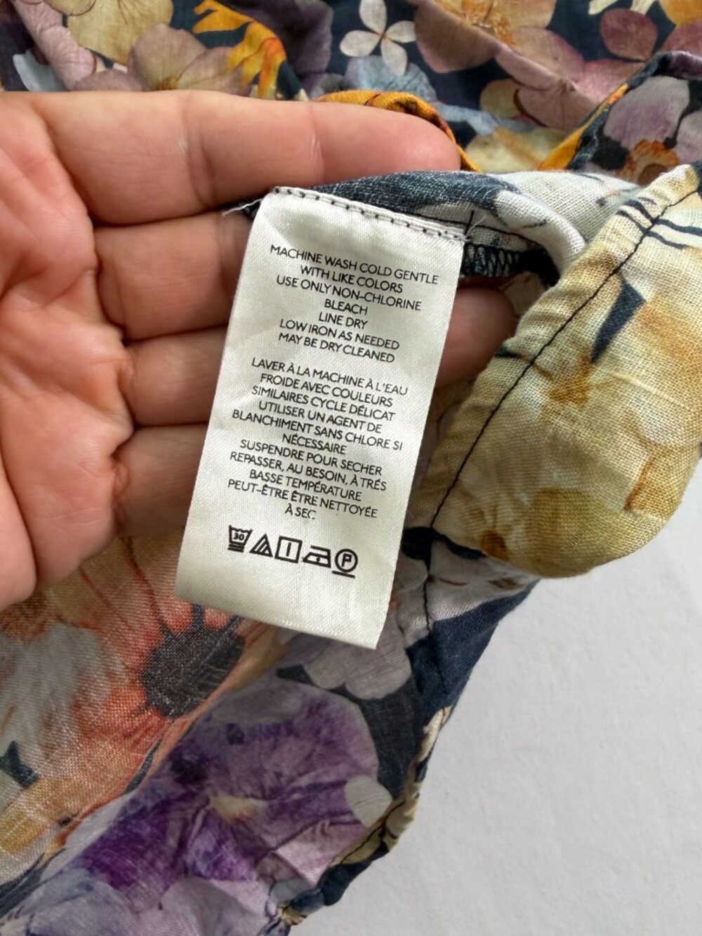 Anthropologie Moxy Collective Maeve Floral Boho Blouse Large Cottagecore - Picture 7 of 8